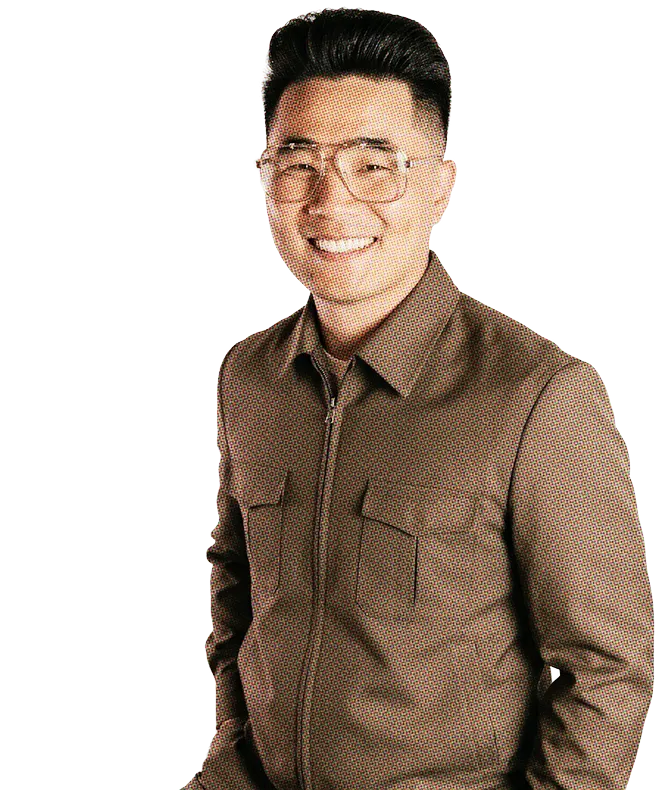 Charles Ryu in a regime-approved military jacket